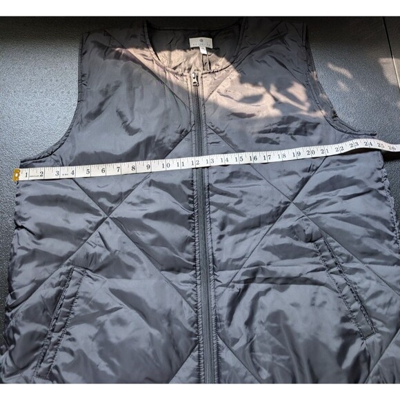 Socialite Womens Vest Black Lightweight Full Zip Quilted Casual Size L/XL - Picture 5 of 10